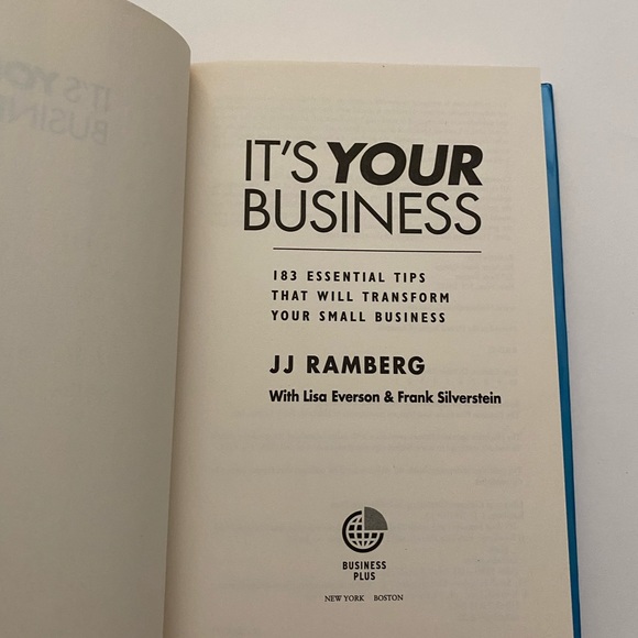 It’s Your Business by JJ Ramberg Hardcover Book for Small Businesses - Picture 4 of 5